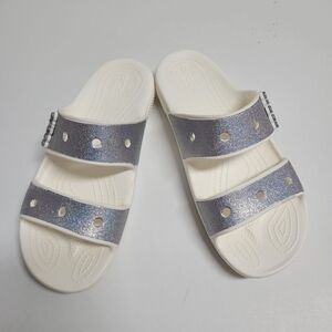 Crocs  Classic Glitter sandals Unisex M7 /W9.
